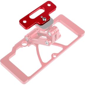 BGNing Folding Crystalsky Mount, Remote Control Crystalsky Monitor Holder Compatible with Mavic 2 /Mavic Air/Mavic Pro/Spark Drone Monitor Clip (red)