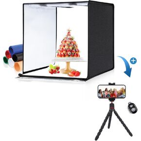 Puluz 24x24 بوصة التصوير الفوتوغرافي لصندوق الضوء + ثلاثي القوائم للمنتجات التصوير الفوتوغرافي