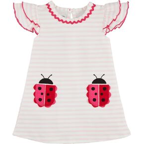 Mud Pie Baby Girls Children's Ladybug Tshirt Dress