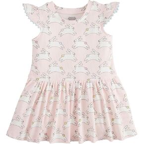 Mud Pie Baby Girls Children's Bunny Print Tshirt Dress