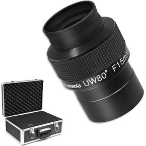 Astromania 2 Inch Telescope Carry Case - Bundle with - 2" Ultra-Wide 80 Degree Eyepiece F15mm