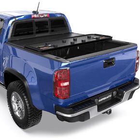 5FT Roll-Up Soft Vinyl Truck Bed Tonneau Cover Compatible for 2004-2014 Chevrolet Colorado/GMC Canyon Fleetside On Top -60 Inch