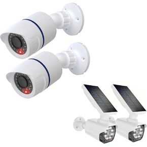 WALI Bundle – 2 Items: Dummy Fake Cameras and Solar Fake Cameras TCW2