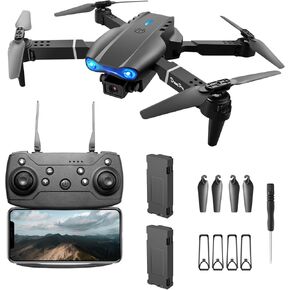 FPV Drone with 1080P Dual HD Cameras Upgraded Version RC Quadcopter for Adults and Kids, Beginner WiFi RC Drone Live Video, One Key Take Off/Land