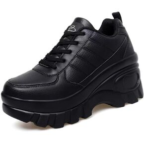 Women's Wedge Sport Walking Chunky Platform Non-Slip Running Shoes Comfort Casual Work Shoes