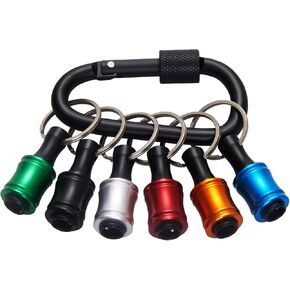 Bit Holder 6 & 12 Pack ¼ Inch, Hex Bit Holder Alloy Steel Screwdriver – Lightweight, Portable Quick-Change Holder Key Chain for Tools & Home. in Saudi Arabia