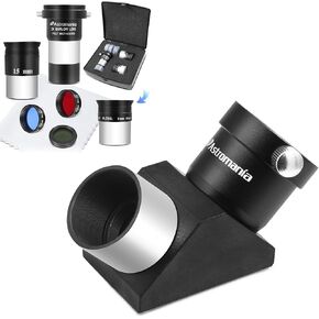 Astromania Telescope Accessory Kit Telescope - Bundle with - 1.25" 90-Degree Erecting Prism