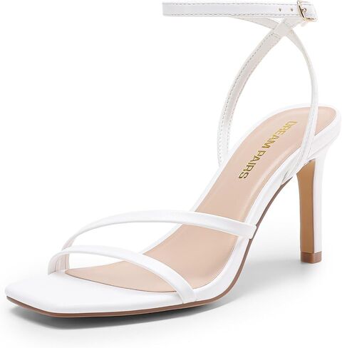 DREAM PAIRS Women’s High Stilettos Heels Open Toe Square Sandals Ankle Strap Pumps Sexy Comfort Strappy Dress Shoes Party Wedding Heeled Sandals in Saudi Arabia