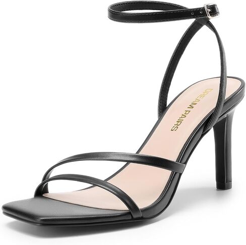 DREAM PAIRS Women’s High Stilettos Heels Open Toe Square Sandals Ankle Strap Pumps Sexy Comfort Strappy Dress Shoes Party Wedding Heeled Sandals in Saudi Arabia
