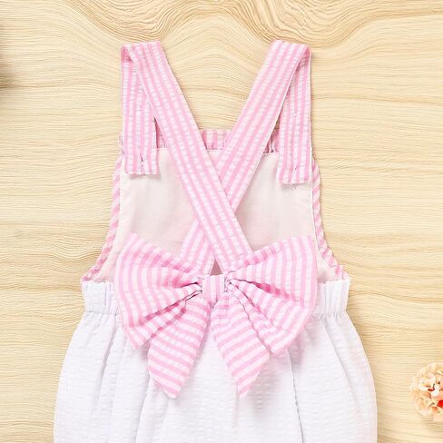 Baby Girl 1st Birthday Clothes One Year Old Bubble Romper Infant Girl Cake Smash Outfit Sleeveless Bodysuit in Saudi Arabia