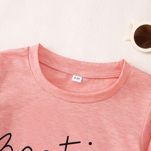 Besties Mommy and Me Matching Outfits Mothers Day Shirt Mom Daughter Matching T-Shirt Top for Women Toddler Girl in Saudi Arabia