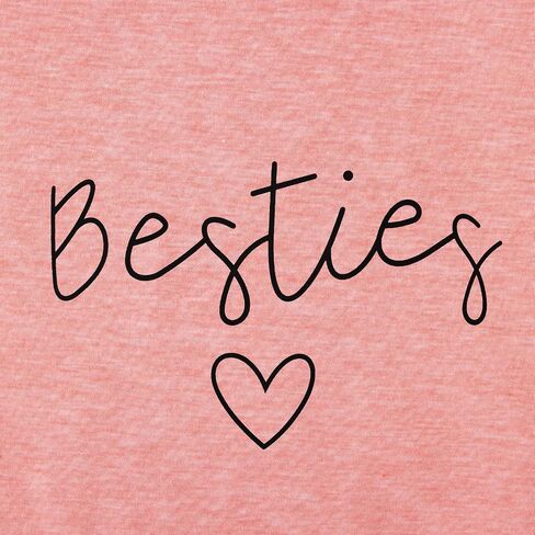 Besties Mommy and Me Matching Outfits Mothers Day Shirt Mom Daughter Matching T-Shirt Top for Women Toddler Girl in Saudi Arabia