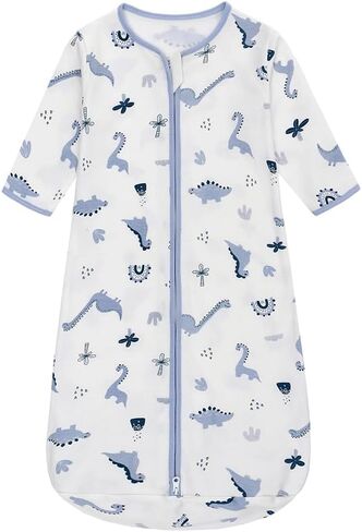 Miracle Baby Long Sleeve Sleep Sack 2 Pack Wearable Blanket Baby 100% Cotton Sleeping Bag for Newborn Infant Toddler in Kuwait