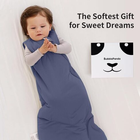 BubblePanda Modal Sleep Sack 6-12 Months 1.0 Tog Super Soft Toddler Sleep Sack for Babies 2-Way Zipper Baby Wearable Blanket in Saudi Arabia
