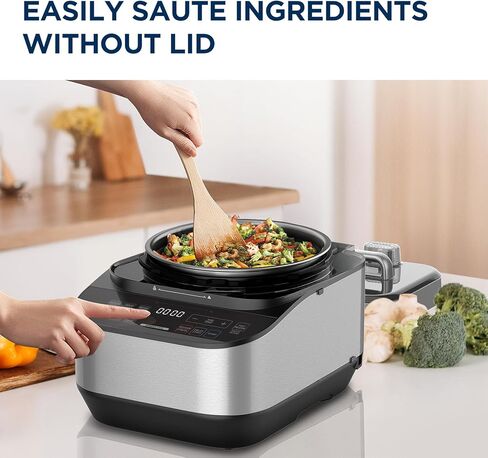 Midea 12-in-1 Electric Pressure Cooker, 6 Quarts, 12 Presets, Multi-Functional Programmable Slow Cooker, Rice Cooker, Steamer, Sauté Pan, Yogurt Maker, and More, Stainless Steel in Kuwait