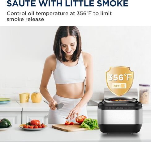 Midea 12-in-1 Electric Pressure Cooker, 6 Quarts, 12 Presets, Multi-Functional Programmable Slow Cooker, Rice Cooker, Steamer, Sauté Pan, Yogurt Maker, and More, Stainless Steel in Kuwait