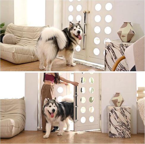 جرس باب للكلاب للتدريب على استخدام الحمام/للخروج، أجراس معلقة للجراء، دوجي دوجي بوشي، قطة أليف، الطول والارتفاع قابلان للتعديل بشكل عشوائي in Kuwait