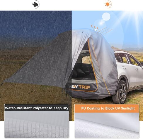 خيمة HEYTRIP SUV للتخييم مع أقطاب تصميم باب مزدوج خيمة تخييم SUV مقاومة للماء خيمة تخييم للسيارة للأزواج أو العائلة in Kuwait