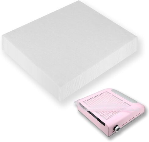 300 Sheets Nail Dust Collector Filter Paper: Disposable Dust Vacuum Filter for Most Nail Dust Fan Extractor Machine, Dust Cleaner Replacement Filter Paper Nail Tech Supplies Accessories for Home Salon in Kuwait