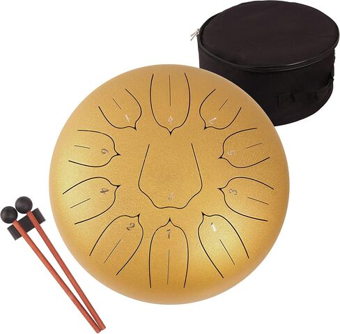 Steel Tongue Drum - Percussion Instrument -Handpan Drum with Bag, Music Book, Mallets, Finger Picks in Saudi Arabia