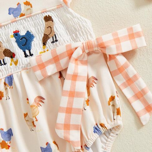 Newborn Baby Girl Easter Outfit Infant Girl Clothes Baby Easter Romper Jumpsuit Summer Baby Girl Clothes in Kuwait
