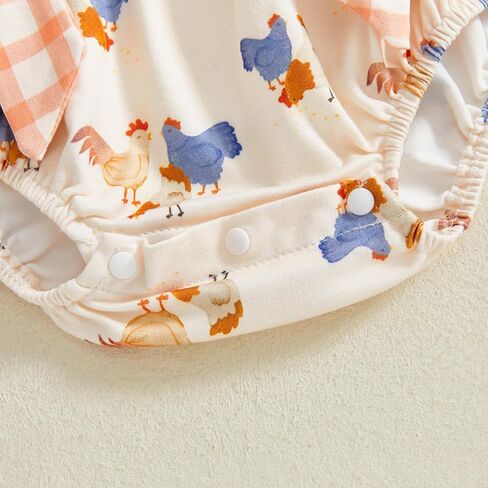 Newborn Baby Girl Easter Outfit Infant Girl Clothes Baby Easter Romper Jumpsuit Summer Baby Girl Clothes in Kuwait