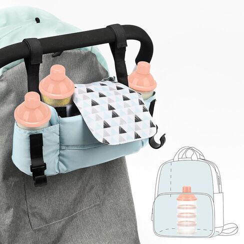 Accmor Formula Dispenser On The Go, 4 Compartments Stackable Formula Container for Travel, Baby Milk Powder Kids Snack Container, BPA Free ﻿ in Kuwait