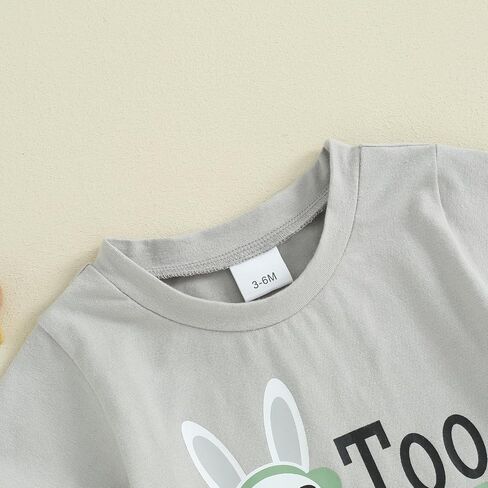 Hnyenmcko Toddler Baby Boy Easter Easter Stepits Bunny Letter Print There Short Sleeve Thirt و Disual Shorts مجموعات 2 مساءً الصيف in Kuwait