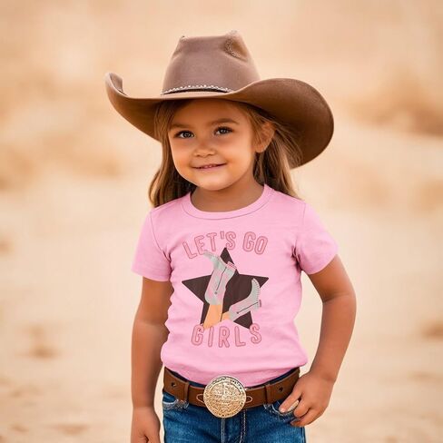 Izyjoy Toddler Baby Bird Girl Western Rodeo Shirt Cowgirl Let Go Go Go Girl in Kuwait