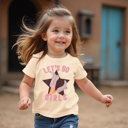 Izyjoy Toddler Baby Bird Girl Western Rodeo Shirt Cowgirl Let Go Go Go Girl in Kuwait