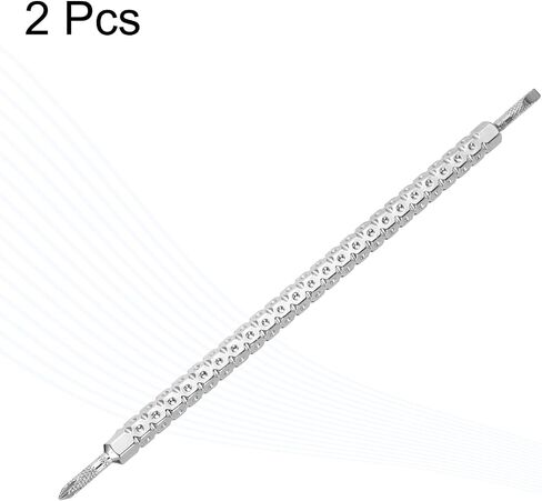 HARFINGTON 2pcs Magnetic Double Ended Screwdriver Bit PH2/SL6 6x85mm 1/4" Hex Shank CR-V Steel Two Sided Interchangeable Phillips Cross Slotted Flat Screw Driver Bit in Saudi Arabia