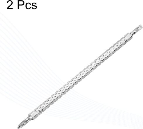 HARFINGTON 2pcs Magnetic Double Ended Screwdriver Bit PH2/SL6 6x85mm 1/4" Hex Shank CR-V Steel Two Sided Interchangeable Phillips Cross Slotted Flat Screw Driver Bit in Saudi Arabia