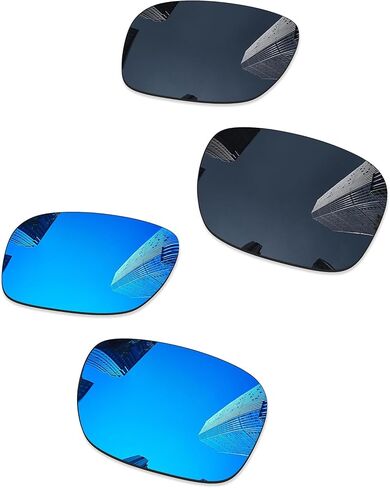 زوجان من العدسات البديلة المستقطبة لنظارات Oakley Hijinx OO9021 الشمسية - أسود + فضي تيتانيوم in Kuwait