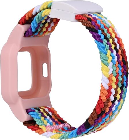 حزام من النايلون متوافق مع Garmin Vivofit Jr. 3 Bands Watch Sport Hoop&Loop - أسود in Saudi Arabia