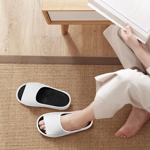 Womens Recovery Slide Sandals with Comfortable Plantar Fasciitis Arch Support Orthotic, Odorless, Non Slip, Lightweight, Thick Cushion Slippers for House, Outdoor Walking in Saudi Arabia