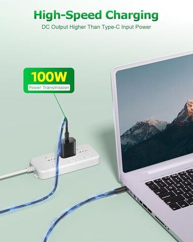 Starlink Mini Cable 10FT Starlink Mini USB C to DC Power Cable Cord 100W Input USB Type C to DC Cable, DC Power Cable Direct to USB-C for Starlink Mini Work with 100W+ PD Source Waterproof 20AWG 3M in Kuwait