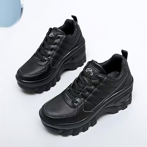 Women's Wedge Sport Walking Chunky Platform Non-Slip Running Shoes Comfort Casual Work Shoes in Saudi Arabia