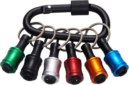 Bit Holder 6 و 12 Pack ¼ inch ، Hex Bit Holder Allder Stele Steel Screwdriver-سلسلة مفاتيح خفيفة الوزن ، محمولة سريعة للتغيير للأدوات والمنزل. in Saudi Arabia