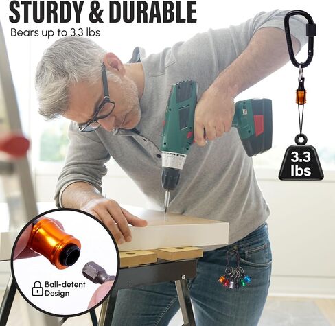 Bit Holder 6 و 12 Pack ¼ inch ، Hex Bit Holder Allder Stele Steel Screwdriver-سلسلة مفاتيح خفيفة الوزن ، محمولة سريعة للتغيير للأدوات والمنزل. in Saudi Arabia