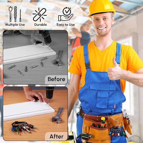 Bit Holder 6 و 12 Pack ¼ inch ، Hex Bit Holder Allder Stele Steel Screwdriver-سلسلة مفاتيح خفيفة الوزن ، محمولة سريعة للتغيير للأدوات والمنزل. in Saudi Arabia