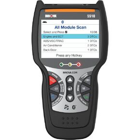 ماسح ضوئي INNOVA 5510 Obd2، أداة مسح ضوئي لـ ABS Clear، ماسح ضوئي لجميع الأنظمة، خدمة الفرجار، عمر وسادة الفرامل، قراءة/مسح رموز ABS/SRS، إعادة ضبط ضوء الزيت، بيانات حية، تحديثات مجانية مدى الحياة in Kuwait