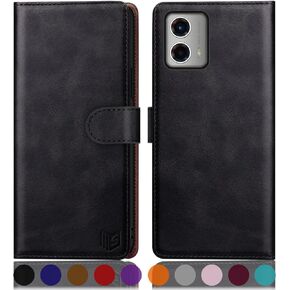SUANPOT for Motorola Moto G 5G 2023 Wallet case 【RFID Blocking】 Credit Card Holder, Flip Folio Book PU Leather Phone case Shockproof Cover Women Men for MotoG 5G case Black