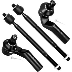 SCITOO 4pcs Front Suspension Kit Inner Tie Rod End Outer Tie Rod End Fit 2004-2013 For Mazda 3 2009-2013 For Mazda 3 Sport 2006-2017 For Mazda 5