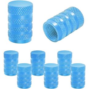 Aluminum Alloy Tire Valve Stem Caps, 4 Pack Universal Car Wheel Tire Valve Caps, Universal Stem Covers for Cars Trucks Motorcycles SUVs and Bikes (Black/4PCS)