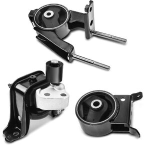 A-Premium 3PCS Engine Motor Mount and Transmission Mount Set [DOHC Manual Transmission] Compatible with Toyota Echo 2000-2005 & Scion xA xB 2004-2006, L4 1.5L, Replace# A7288 A7228 A7260