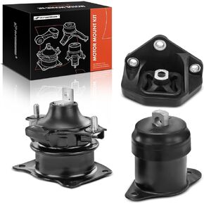 A-Premium Engine Motor and Transmission Mount Kit Compatible with Acura TL 2004 2005 2006 2007 2008 3.2L 3.5L, Automatic Transmission, 3-PC Set, Replace# 50820-SEA-E01, 50820-SDA-A01