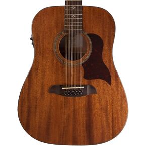 Sawtooth Mahogany Series Left-Handed 12-String Solid Mahogany Top Acoustic-Electric Dreadnought Guitar