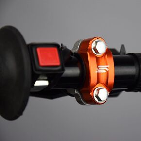 SCAR Rotating Bar Clamp Brake Clutch compatible with HUSQVARNA YAMAHA KAWASAKI KTM HONDA SX SXF EXC EXCF XC XCW XCF XCFW TC TE FE FC YZ YZF RMZ KX KXF CR CRF - Black