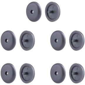 5 Sets Universal Fit Grey Seatbelt Stopper Kit, Snap-on Seat Belt Button Stop, Seat Belt Buckle Button Prevent Plastic Seat Belt Button Buckle Clip Stop From Sliding Down The Belt