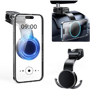 Headrest Hook for Car Seat Back with Magnetic Phone Holder, Multifunctional Car Seat Hooks for Purses And Bags Handbag Grocery Bag, Purse Hanger Car Organizers And Storage Accessories for Women in Kuwait